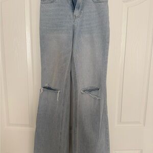 Light Blue Distressed Women's Jeans